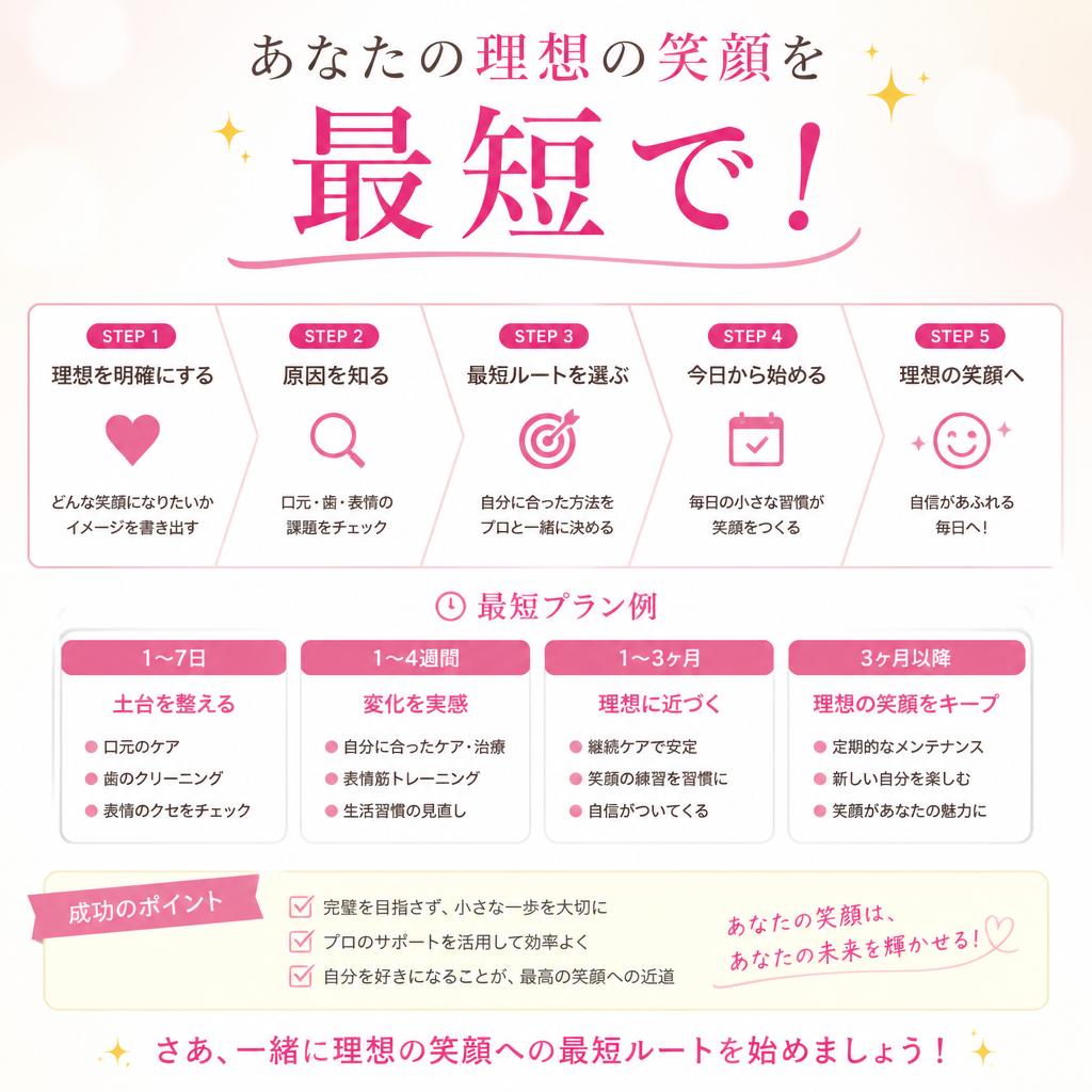 あなたの理想の笑顔を最短で！
